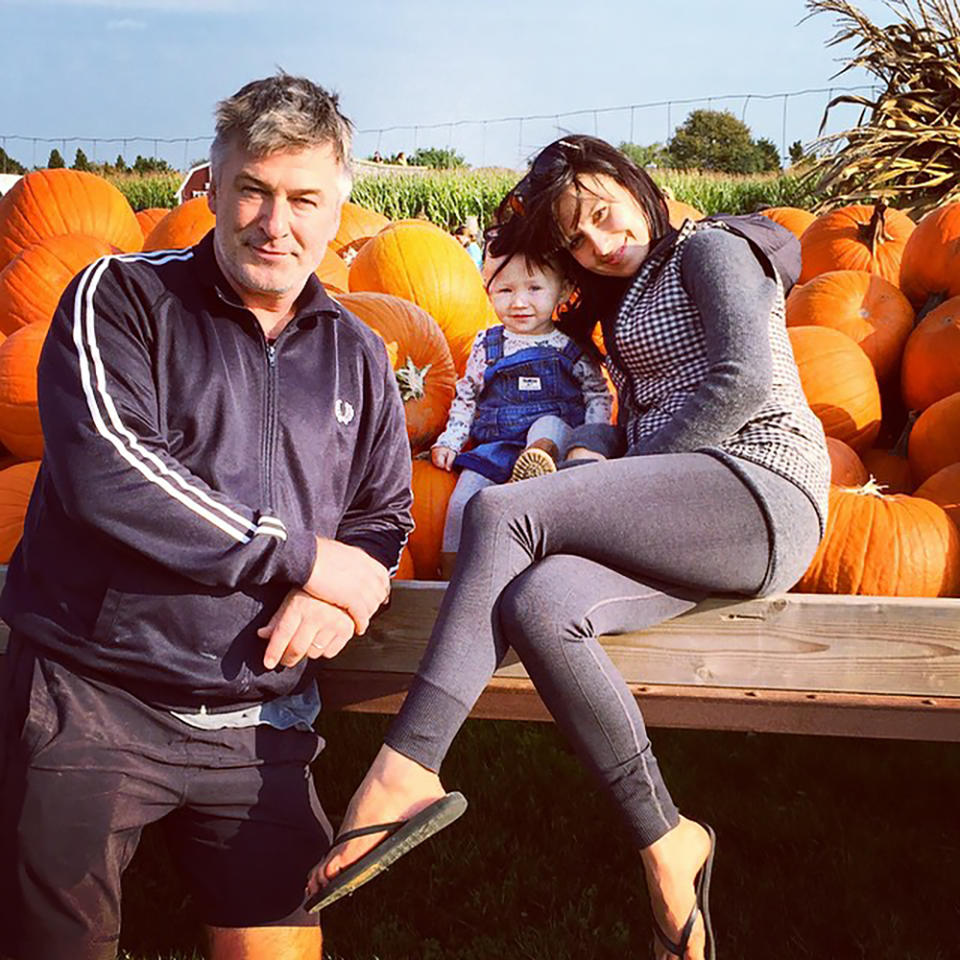 Hilaria and Alec had a fun fall day with their daughter.