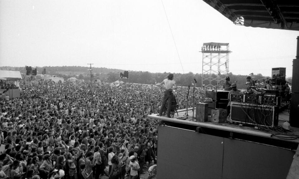 Watkins Glen Rock Festival, Summer Jam at Watkins Glen, N.Y. with The Allman Brothers Band, Grateful Dead and The Band performing. 600,000 rock buffs streamed in for a one-day concert inside a race track. (Photo By: Richard Corkery/NY Daily News via Getty Images)