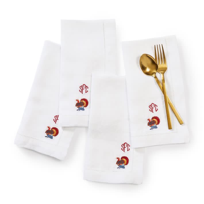 <p><a href="https://go.redirectingat.com?id=74968X1596630&url=https%3A%2F%2Fwww.markandgraham.com%2Fproducts%2Ffall-icon-linen-dinner-napkins-set-of-4%2F&sref=https%3A%2F%2Fwww.thepioneerwoman.com%2Fholidays-celebrations%2Fgifts%2Fg37544035%2Fthanksgiving-gifts%2F" rel="nofollow noopener" target="_blank" data-ylk="slk:Shop Now;elm:context_link;itc:0;sec:content-canvas" class="link ">Shop Now</a></p><p>Embroidered Linen Dinner Napkins</p><p>markandgraham.com</p><p>$39.99</p><span class="copyright">Mark and Graham</span>