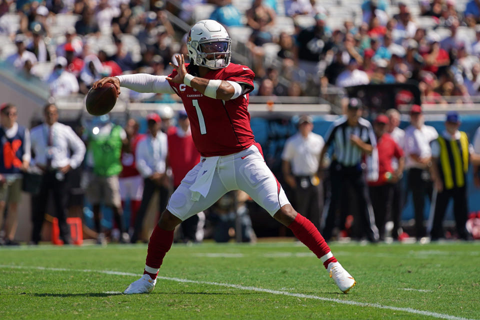 Arizona Cardinals quarterback Kyler Murray will lead his team into Los Angeles this week to take on the Rams. (Jasen Vinlove/USA TODAY Sports)