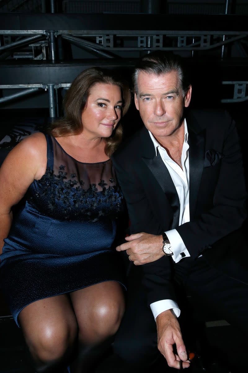 Pierce Brosnan and Keely Shaye Smith