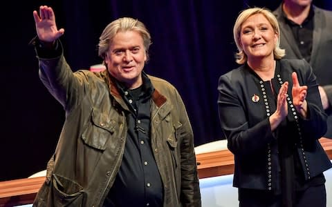 Marine Le Pen is expected to be re-elected leader on Sunday - Credit: AFP