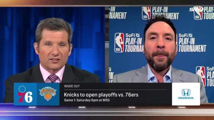 Ian Begley previews the Knicks-76ers playoff series | SportsNite
