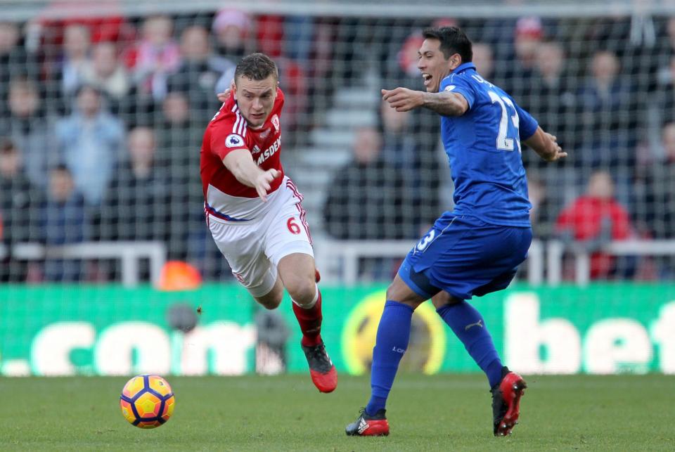 <p>Middlesbrough v Leicester City </p>