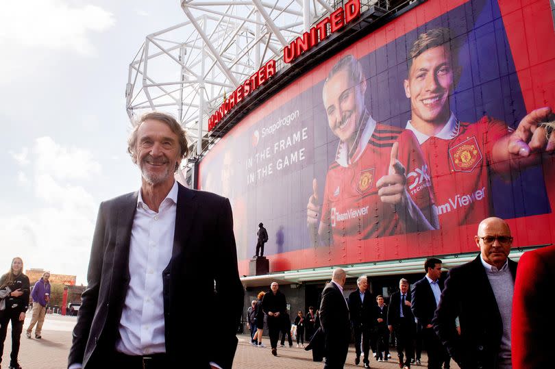 Manchester United co-owner Sir Jim Ratcliffe at Old Trafford -Credit:PA