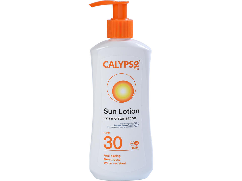 Calypso Press & Protect Sun Lotion SPF30. (Which?/PA)