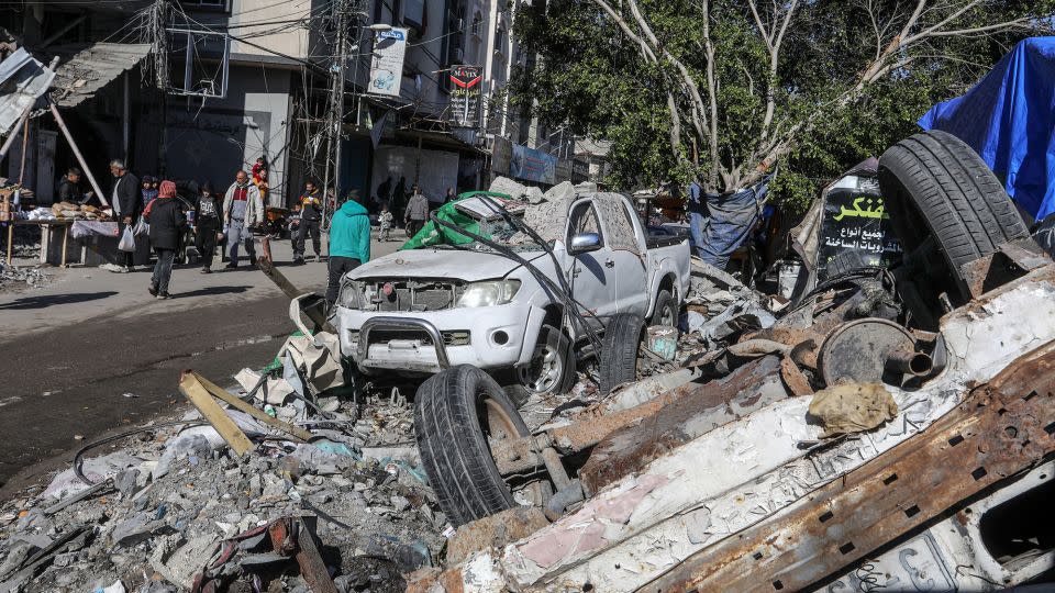 Aerial attacks have been commonplace in Rafah for months. - Abed Rahim Khatib/Anadolu/Getty Images