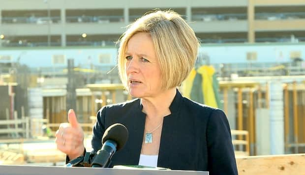 Alberta NDP Leader Rachel Notley called on the province to delay the reopening of the Olymel plant, compensate workers and launch a public inquiry into the outbreak.  (Audrey Neveu/Radio-Canada - image credit)