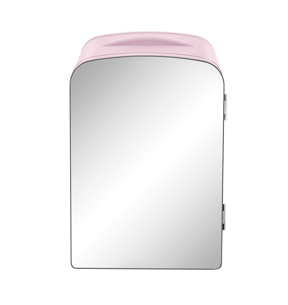 2) Chefman Mini Portable Mirror Personal Fridge in Pink