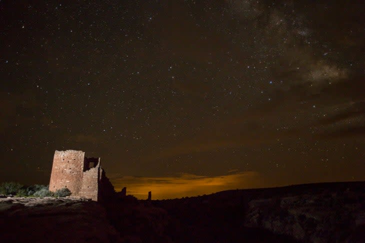 The Milky Way in the skies above Hovenweep National Monument