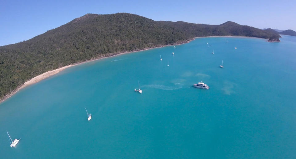 A third person has been attacked by a shark in Cid Harbour in the Whitsundays after a 30-year-old man was bitten. A woman and a 12-year-old girl were bitten by sharks in September in the same area. Source: AAP (File pic)