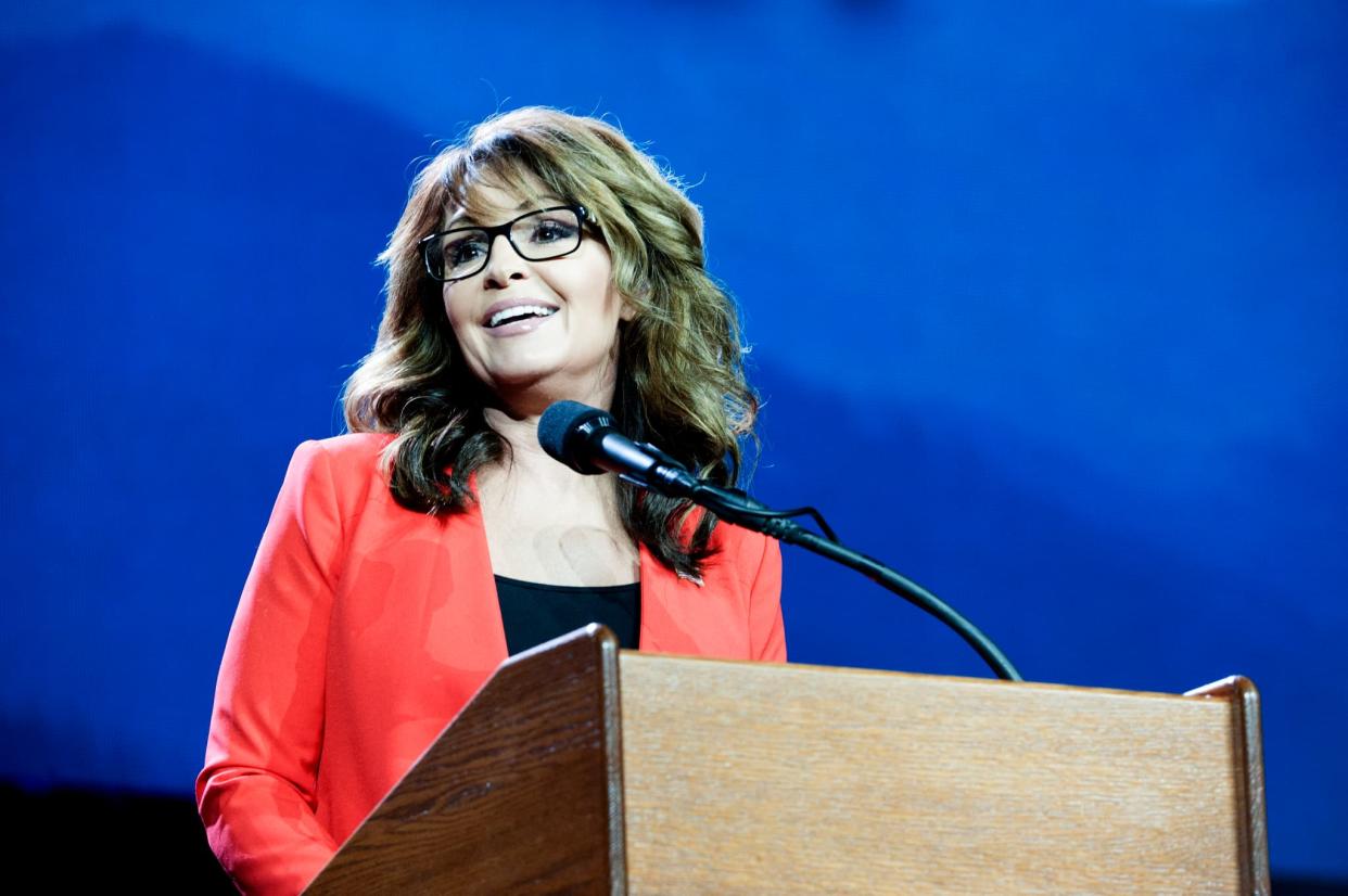 Sarah Palin lors d'un discours le 1er juillet 2016 - Jason Connolly / AFP