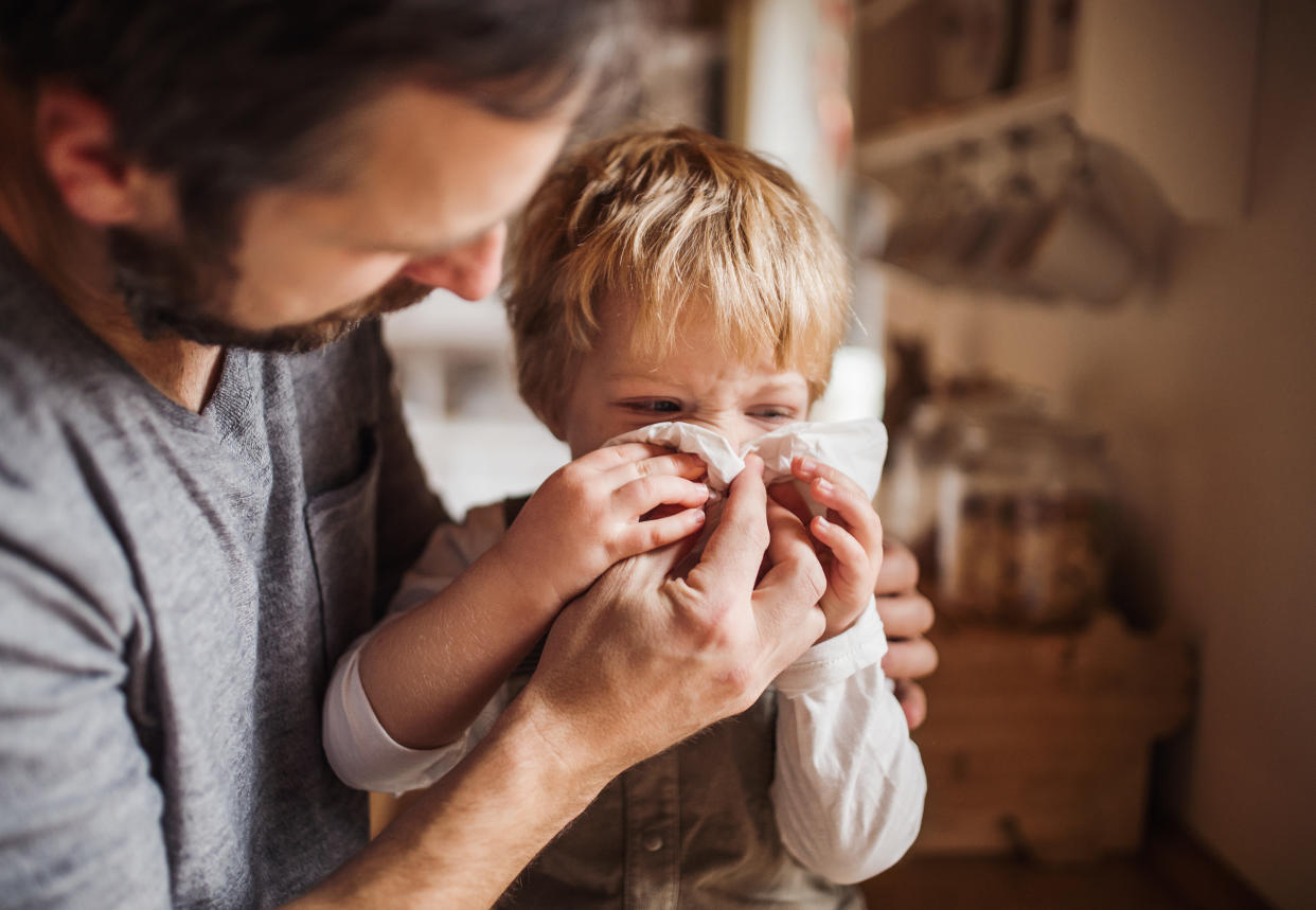 Fourteen of the 15 pediatric hospitalizations related to influenza in one week were caused by influenza B. (Photo via Getty Images)