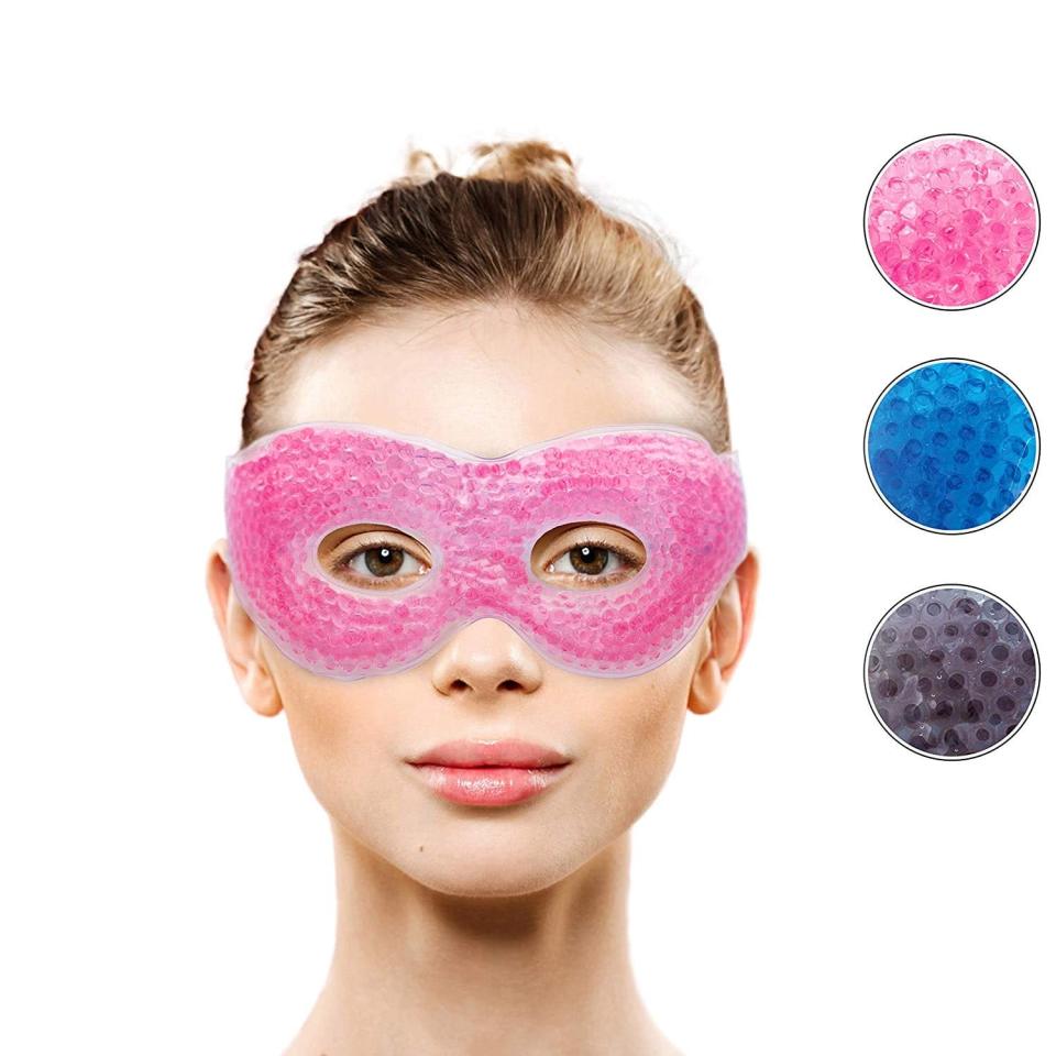 <p>Ok, hear me out on this one. I get headaches, and I was putting ice packs on my face that kept falling off. This <span>Gel Eye Mask With Eye Holes</span> ($10) is genius because I don't have to worry about that, and it makes me feel like a superhero.</p>