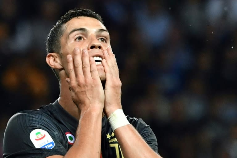 Cristiano Ronaldo missed a chance to score his first Serie A goal for Juventus