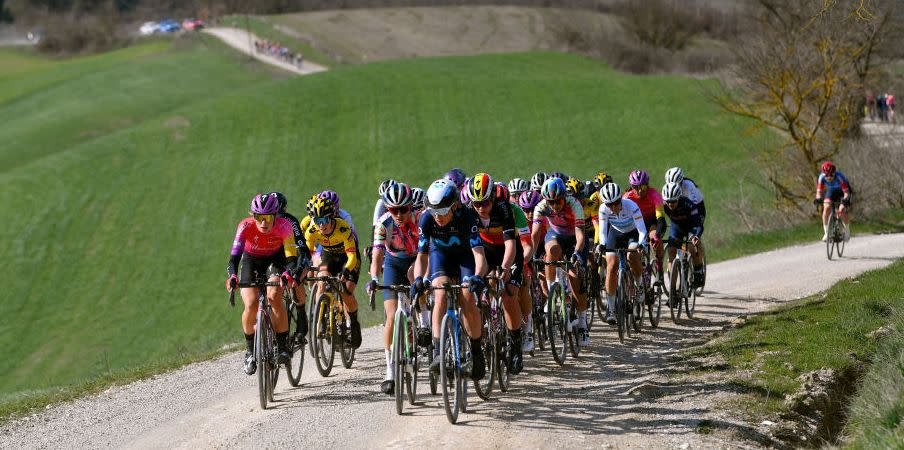 eroica 8th strade bianche 2022 women's elite