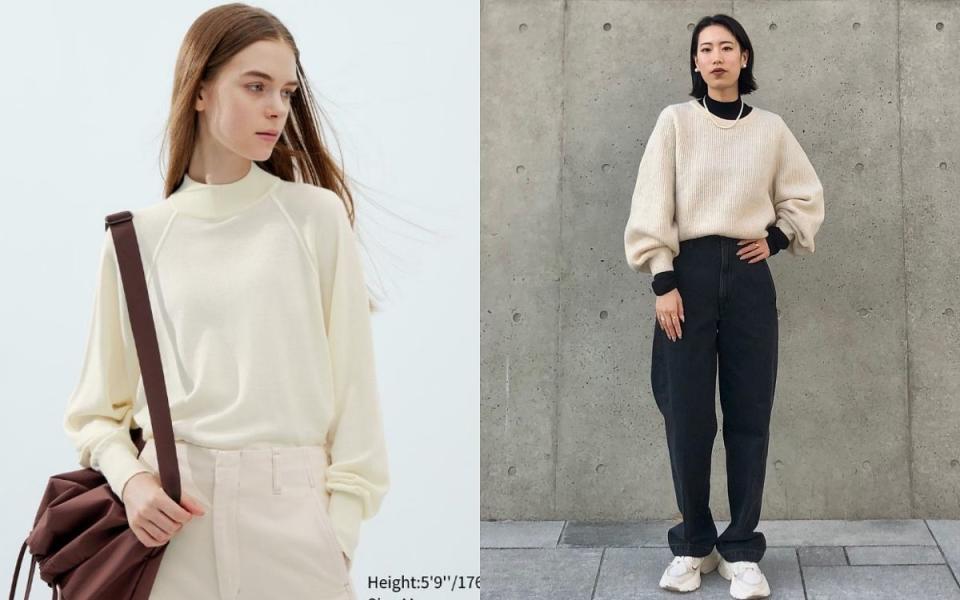 UNIQLO美麗諾混紡中高領毛衣NT$1,290 Photo Via:UNIQLO