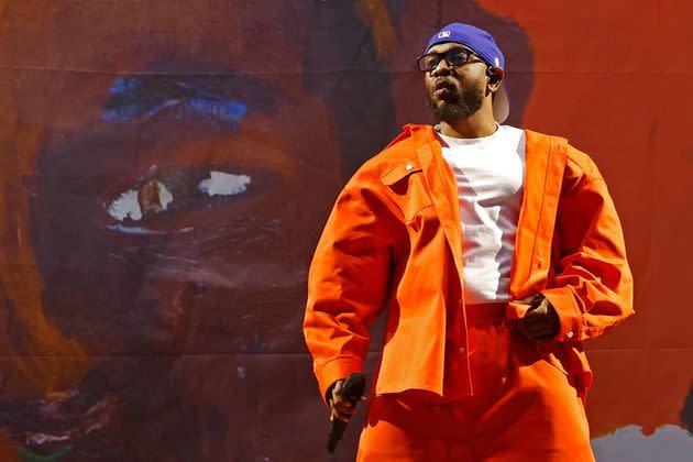 Kendrick Lamar performs during the 2023 Governors Ball Music Festival at Flushing Meadows Corona Park on June 11, 2023, in New York City.