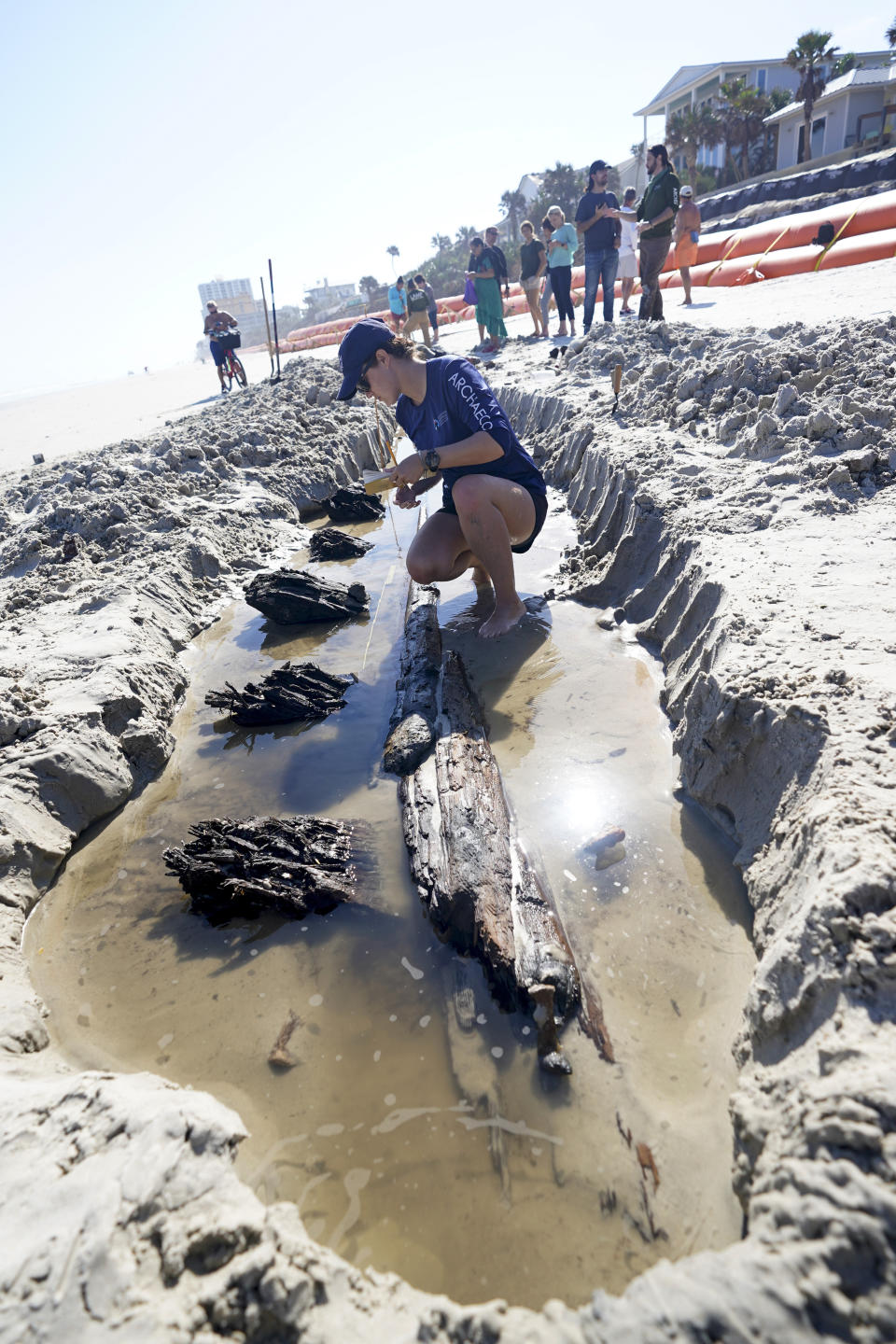 Florida Beach Erosion Uncovers Wooden Ship From 1800s 6636