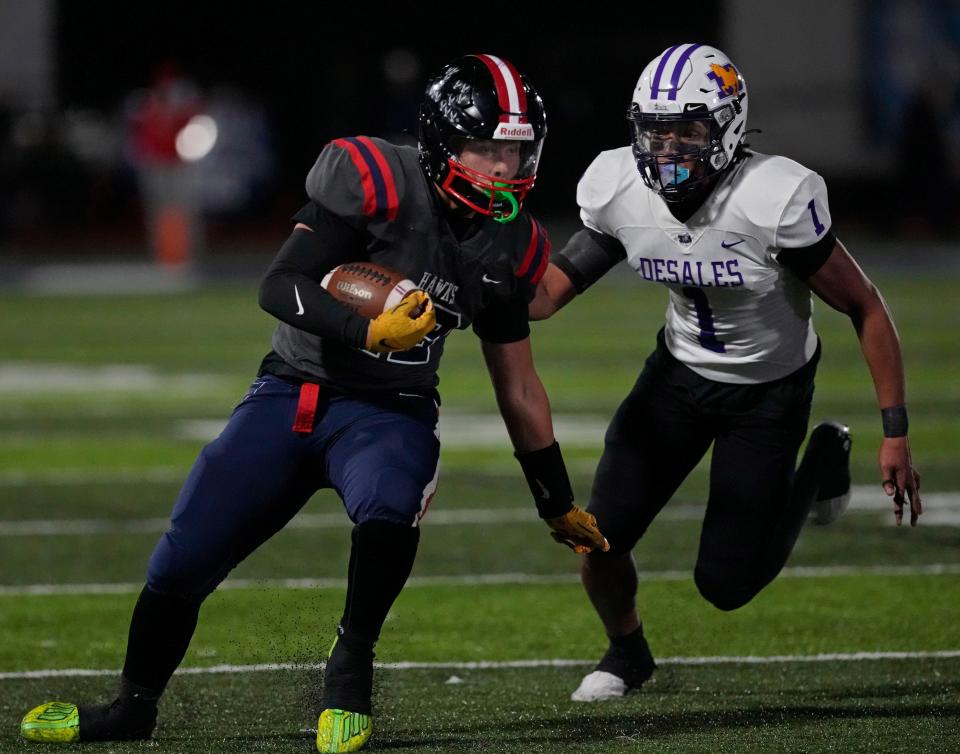 Sophomore Robert Lathon is the top running back for Hartley.
