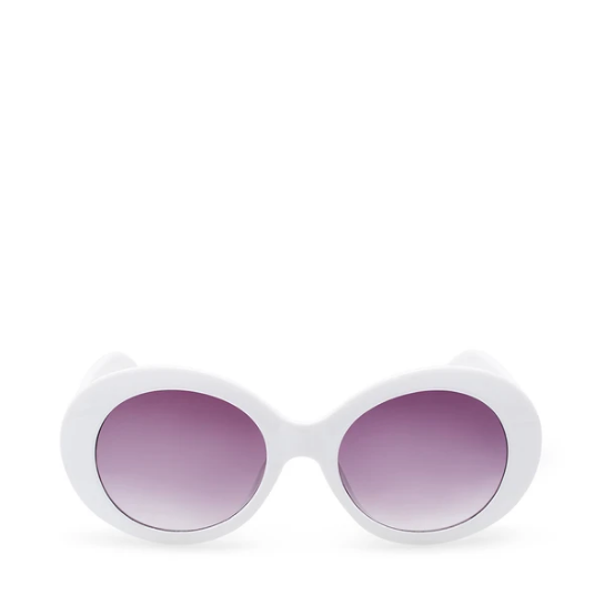 Steve Madden Rounded White Sunglasses  