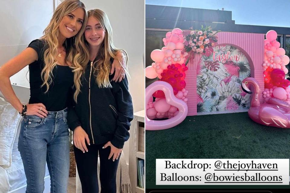 Christina Hall Shares Scenes From Daughter Taylors Pink Pool Party Birthday Bash You Only