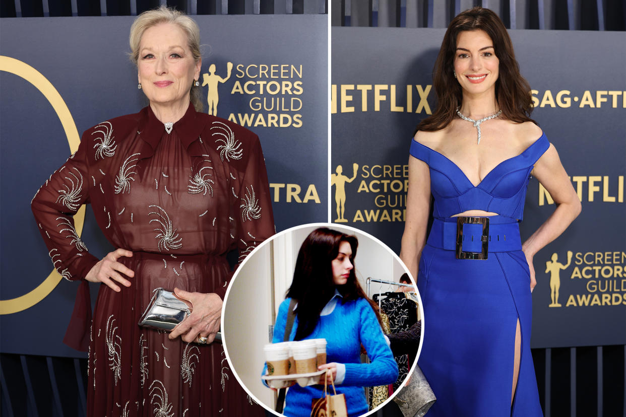 Anne Hathaway said that Meryl Streep was the one who suggested the 