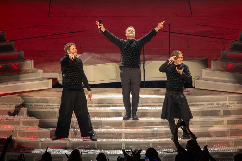 Take That were back in Manchester and in the mood to party