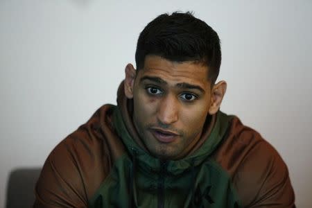 Boxing - Amir Khan in Las Vegas following his WBC Middleweight Title defeat to Saul 'Canelo' Alvarez - Mandalay Bay Hotel, Las Vegas, United States of America - 8/5/16 Amir Khan after his defeat to Saul 'Canelo' Alvarez Action Images via Reuters / Andrew Couldridge