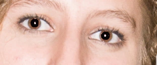 Closeup of someone's eyes