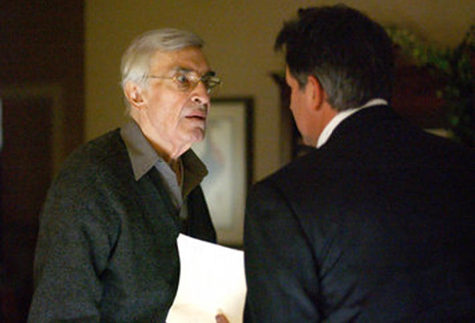 <p>Decades after <em>Mission: Impossible, </em>Landau received his fourth and fifth Emmy nominations for a recurring role as Frank Malone, FBI agent Jack Malone (Anthony LaPaglia)’s father who is battling Alzheimer’s disease, in this CBS police procedural. (Photo: CBS) </p>