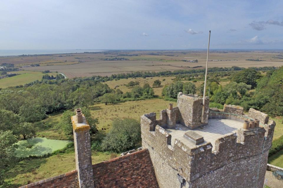 A view of the English country-side from Lympne Castle.