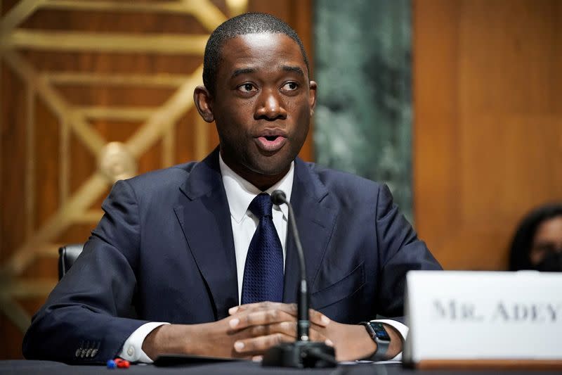 FILE PHOTO: Adewale Adeyemo confirmation hearing to be Deputy Secretary of the Treasury