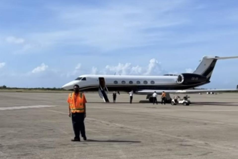 Michail Antonio posted a clip of his private jet online (Instagram)