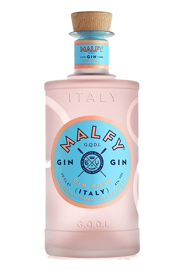 <p>Love the colour of this tipple?</p><p>Well, it might have something to do with the fact the juniper, grapefruit skins and rhubarb are infused in Italian grain spirit for 36 hours. </p><p>Say it with me - deeeelicious!</p><p>Malfy - £26.49 (70cl) </p><p><a class="link " href="https://www.amazon.co.uk/Malfy-Rosa-Pink-Grapefruit-Italian/dp/B07DGHQPZ8/ref=sr_1_5_a_it?ie=UTF8&qid=1530714735&sr=8-5&keywords=malfy+gin&tag=hearstuk-yahoo-21&ascsubtag=%5Bartid%7C1921.g.31768%5Bsrc%7Cyahoo-uk" rel="nofollow noopener" target="_blank" data-ylk="slk:SHOP NOW;elm:context_link;itc:0;sec:content-canvas">SHOP NOW</a> </p>