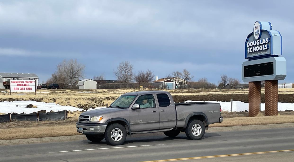 A plan to spend $15 million in state funds on a new $60 million elementary school in the Douglas Schools system in Box Elder, S.D., failed in the 2024 legislative session. However, district officials plan to seek other funding for the school aimed at accommodating growth due to the B-21 program launched at Ellsworth Air Force Base.