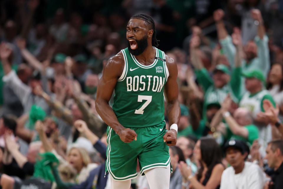 Jaylen Brown was named NBA Finals MVP.