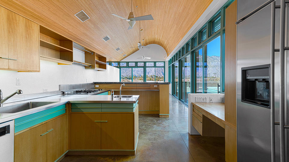 The kitchen has a coastal feel, despite being in the desert. - Credit: Patrick Ketchum Photography