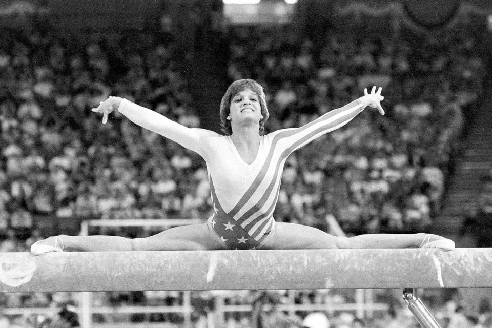 Mary Lou Retton won a gold, two silver and two bronze medals in gymnastics in the 1984 Olympic Games (AP)