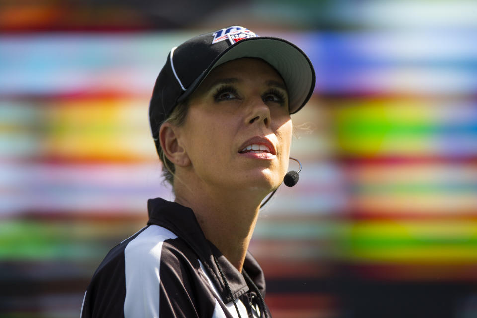 NFL official Sarah Thomas will be the first woman to work the Super Bowl.
