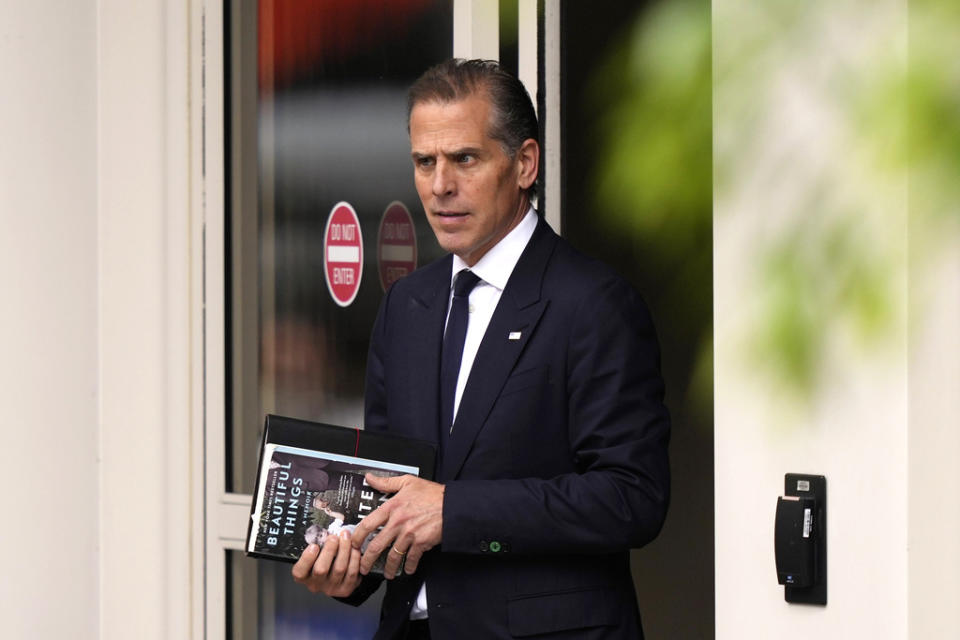 Hunter Biden departs from federal court, Thursday, June 6, 2024, in Wilmington, Del. (AP Photo/Matt Slocum)