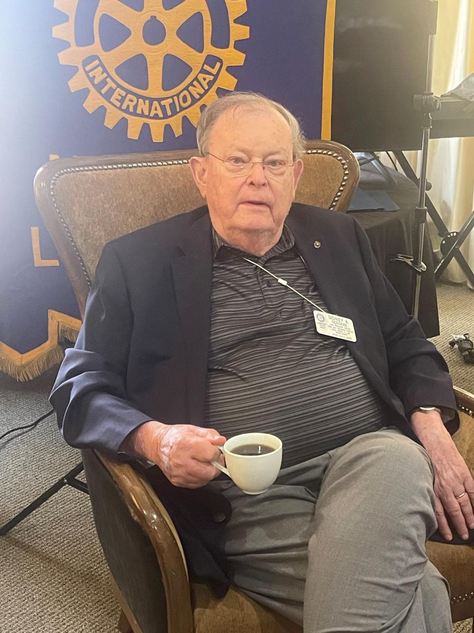 Sidney Seegers was honored for his 65 years of service with the Monroe Rotary Club on Sept. 7 at the Lotus Club in Monroe, La.