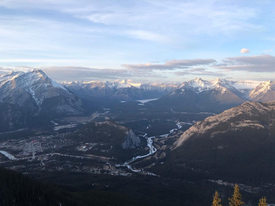 aerial view of Banff