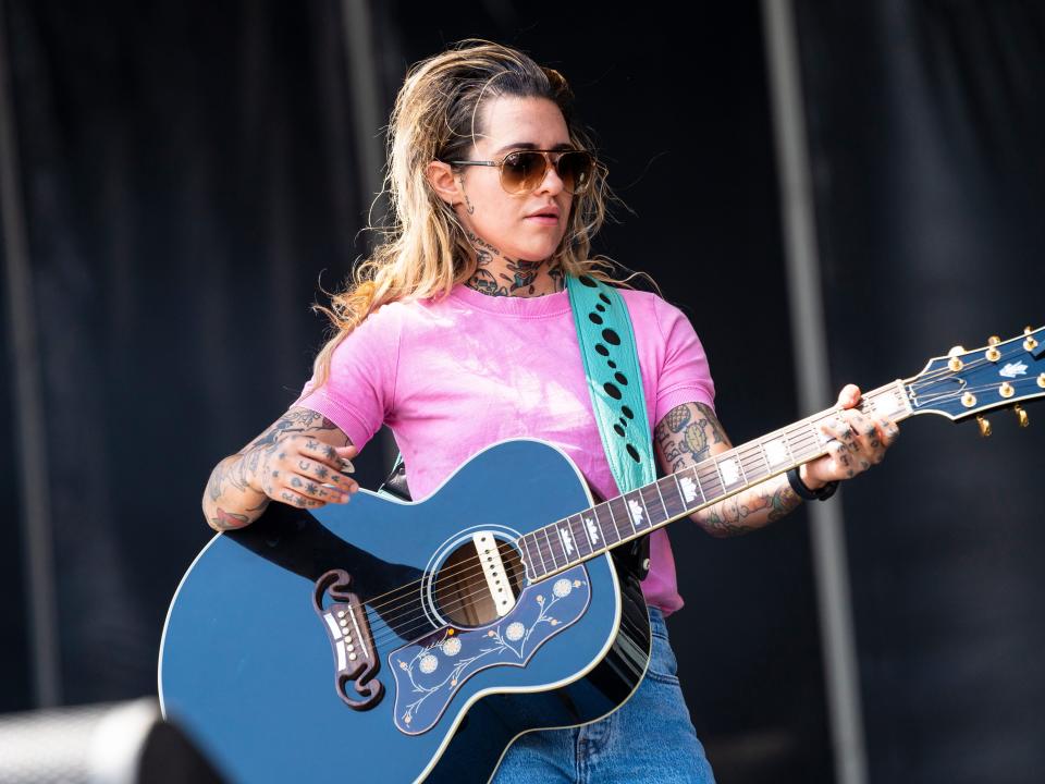 Morgan Wade performs during 2022 Faster Horses Festival at Michigan International Speedway on July 24, 2022 in Brooklyn, Michigan.