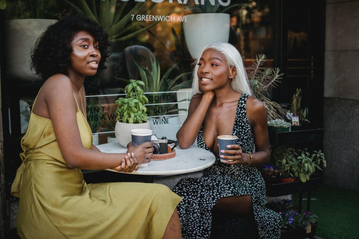 Black women at coffee shop