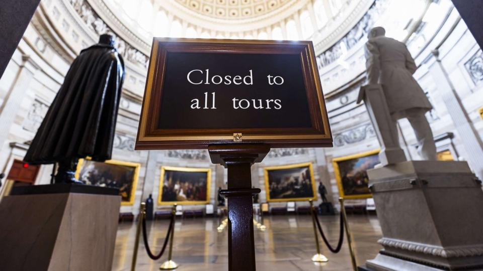 PHOTO: The U.S. Capitol is largely empty just days ahead of a possible government shutdown in Washington, D.C., Sept. 25, 2023. (Jim Lo Scalzo/EPA via Shutterstock)