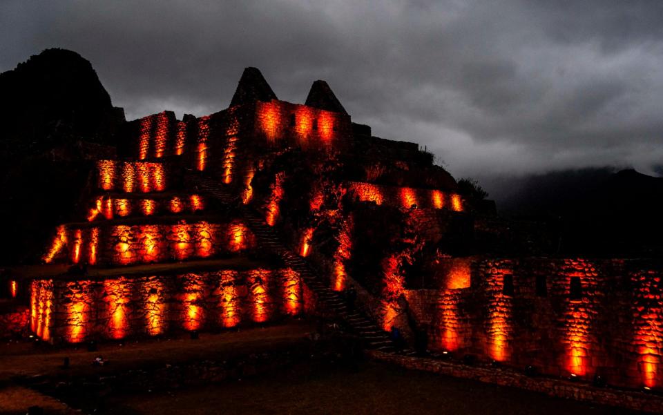 View of the archaeological site of Machu Picchu, in Cusco, Peru, during its reopening ceremony - ERNESTO BENAVIDES/AFP