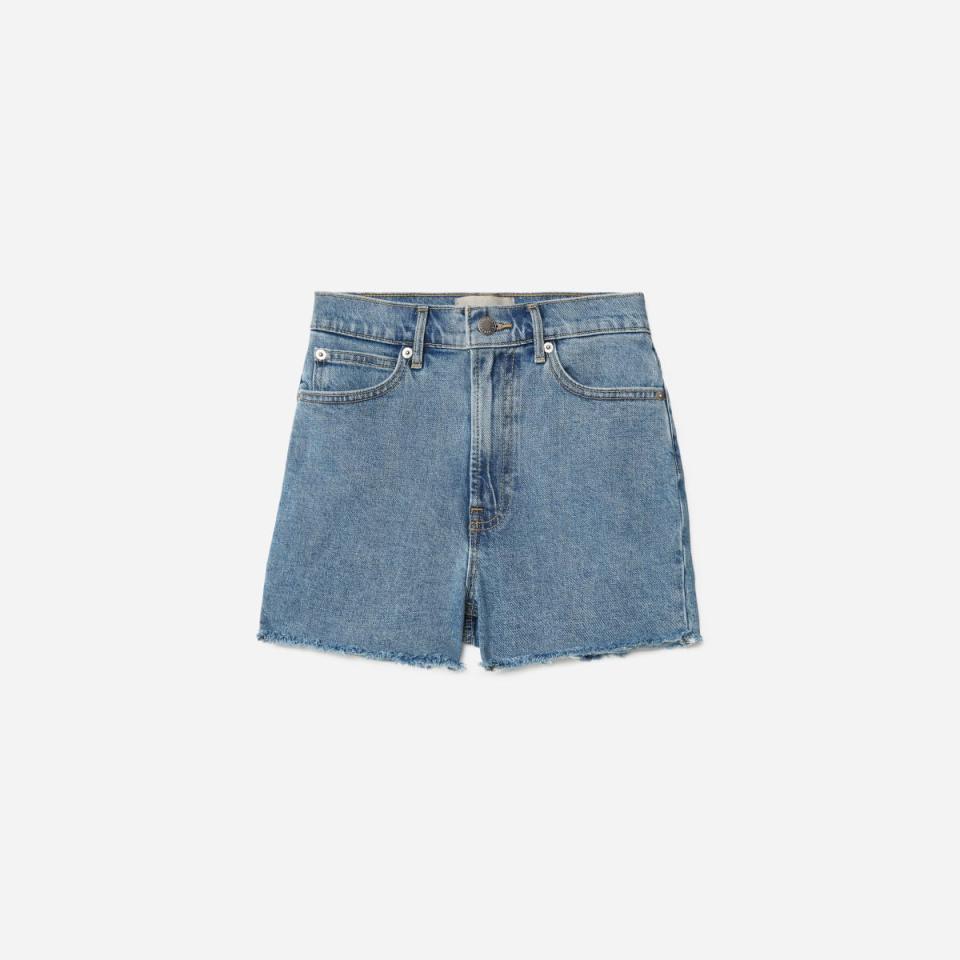 The Way-High Jean Short in Washed Blue (Photo via Everlane)