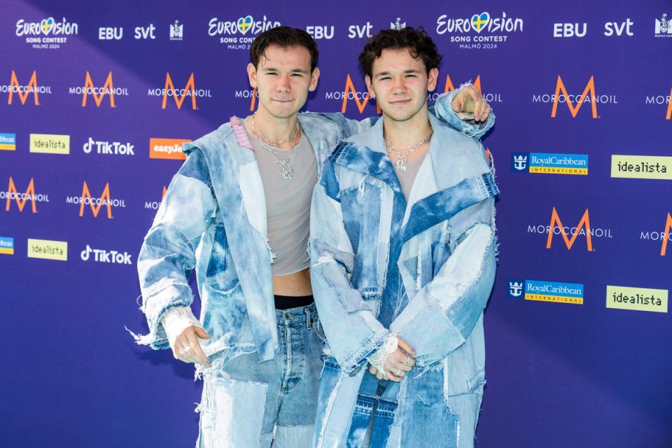 Sweden’s Eurovision 2024 delegates Marcus & Martinus (Getty Images)