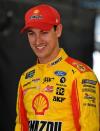 May 23, 2019; Concord, NC, USA; NASCAR Cup Series driver Joey Logano (22) during practice for the Coca-cola 600 at Charlotte Motor Speedway. Mandatory Credit: Jasen Vinlove-USA TODAY Sports